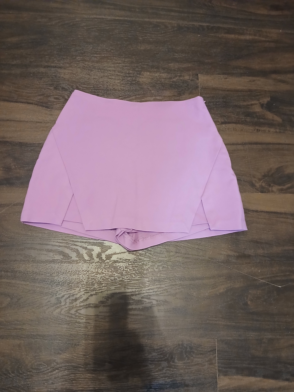 Lilac Mini Skirt with Front Slits - Women - Picture 7 of 9